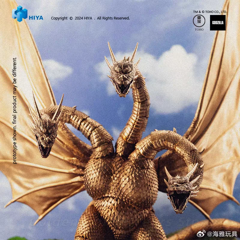 【In Stock】HIYA EBG0280 Godzilla Vs King Ghidorah 1991 King Ghidorah Articulated Model Gift&Collection - view 3