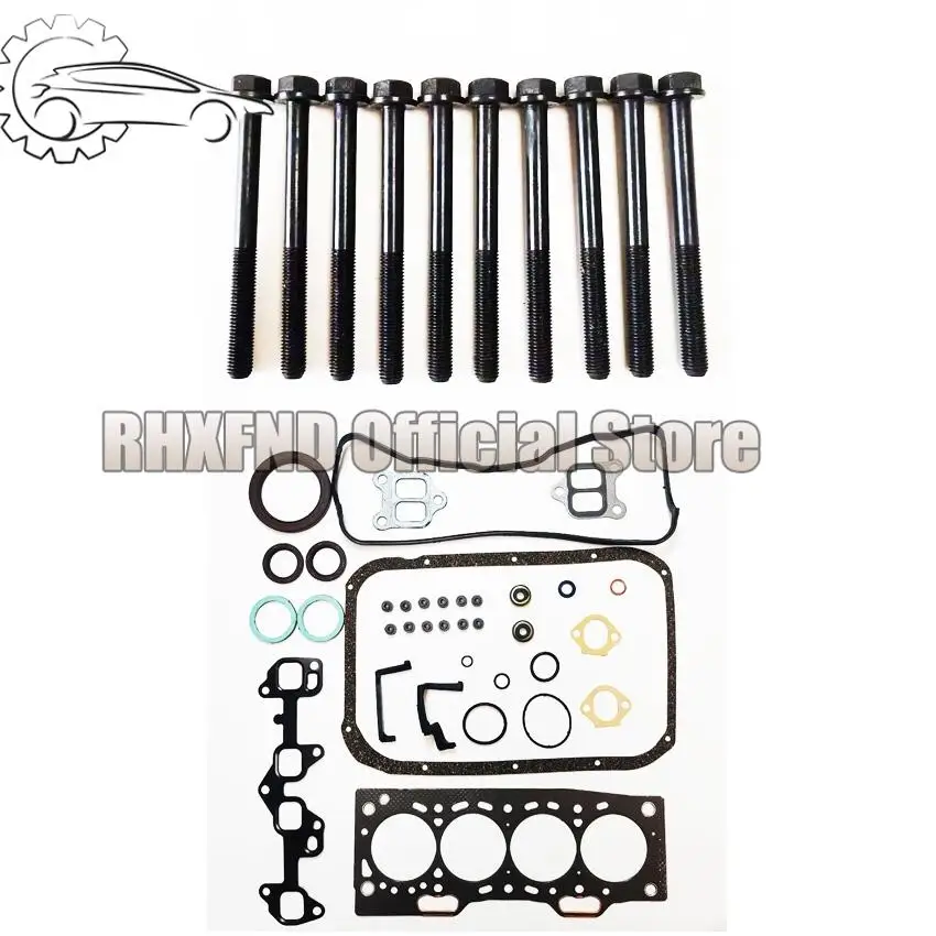 2E 2E-L 2E-E 04111-11026 Reconstruction Complete Set Of Gaskets And Bolt Set Suitable For Toyota Corolla Starlet Tercel 1295cc