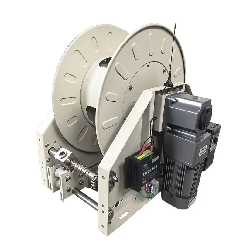 Automatic Retractable Lightweight Electric Hose Reel Vehicle-Mounted /Diesel Hoses 1.0inch/2inch 15.9m Storage Tray