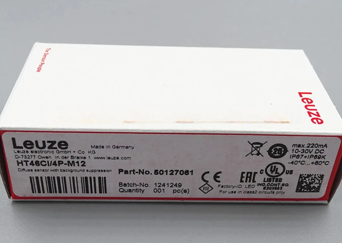 

1pc 50127061 HT46CI/4P-M12 New Original Genuine LEUZE Photoelectric Sensor