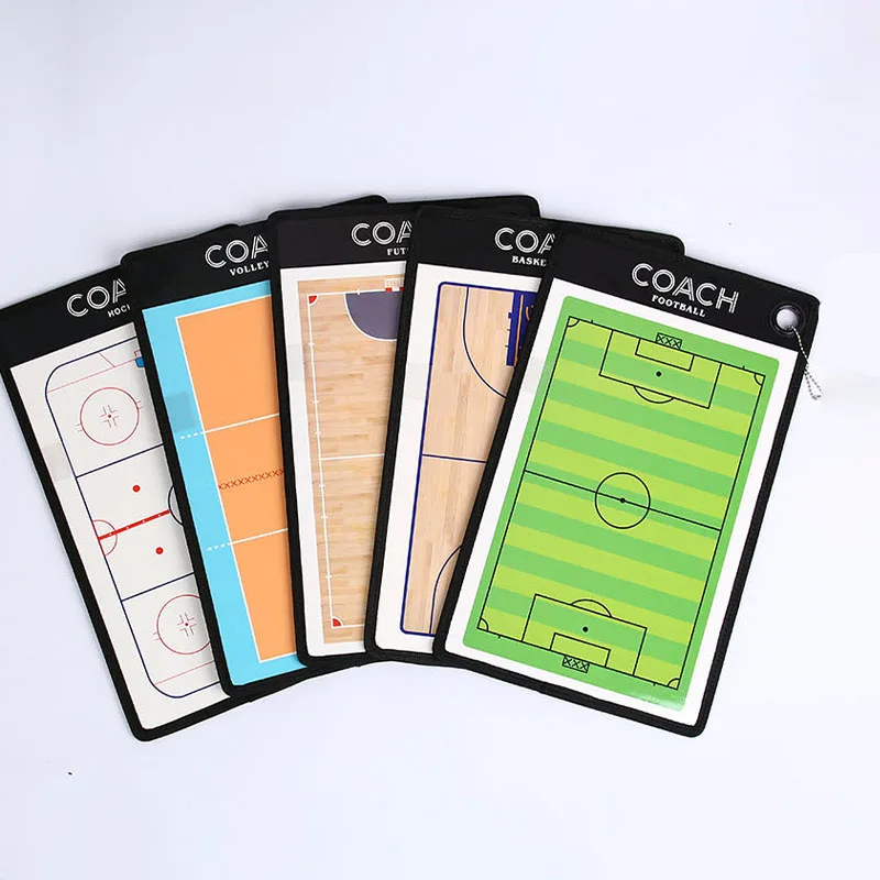 1Set Soccer Tactical Board Magnetic Football Basketball Coaching Clipboard Training Match Portable Football Coach Strategy Board