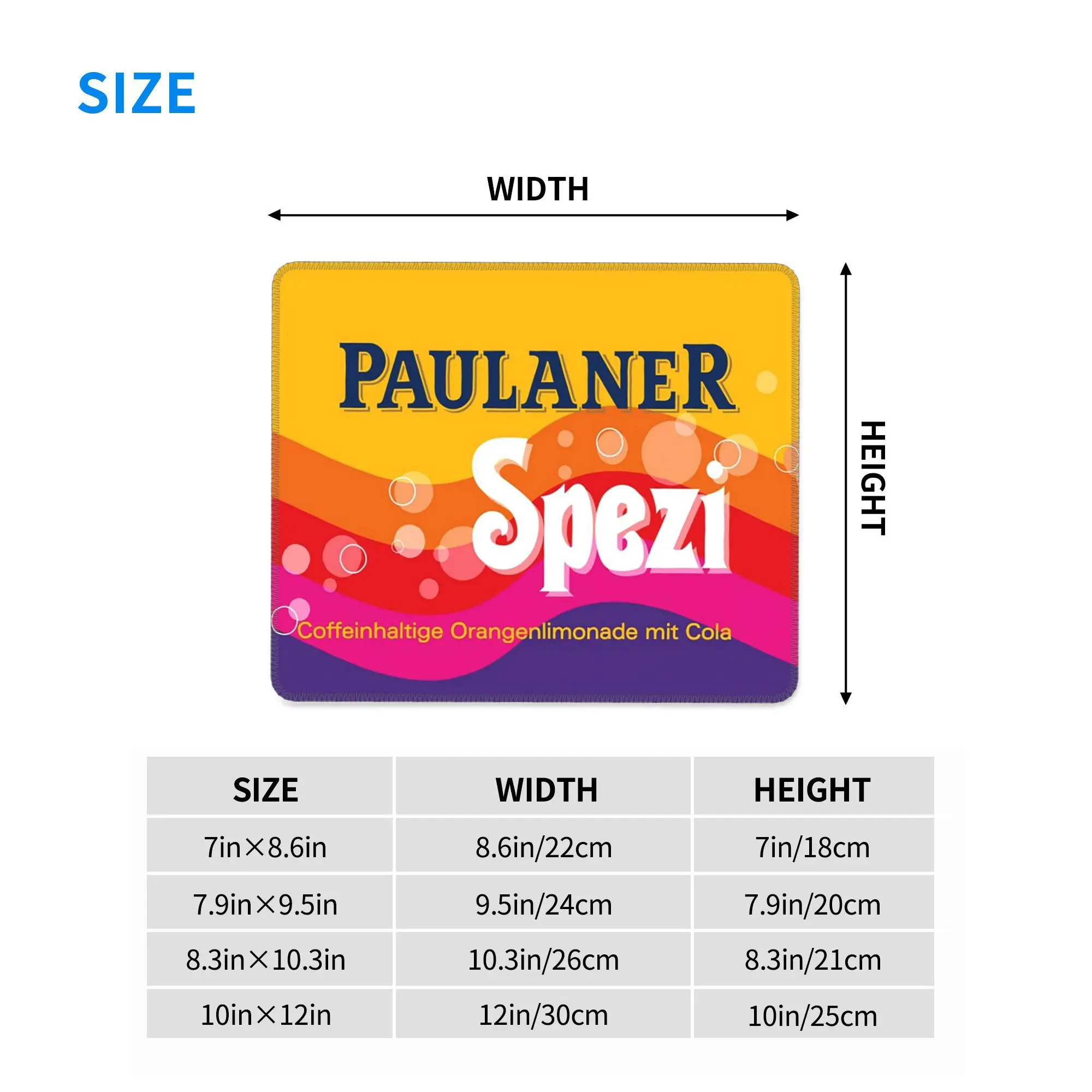 PaulanerSpezi ميونيخ ماوس الوسادة الكمبيوتر لوحة المفاتيح ماوس حصيرة ألعاب الكمبيوتر المحمول مكتب حصيرة مكتب الملحقات الجدول الحصير