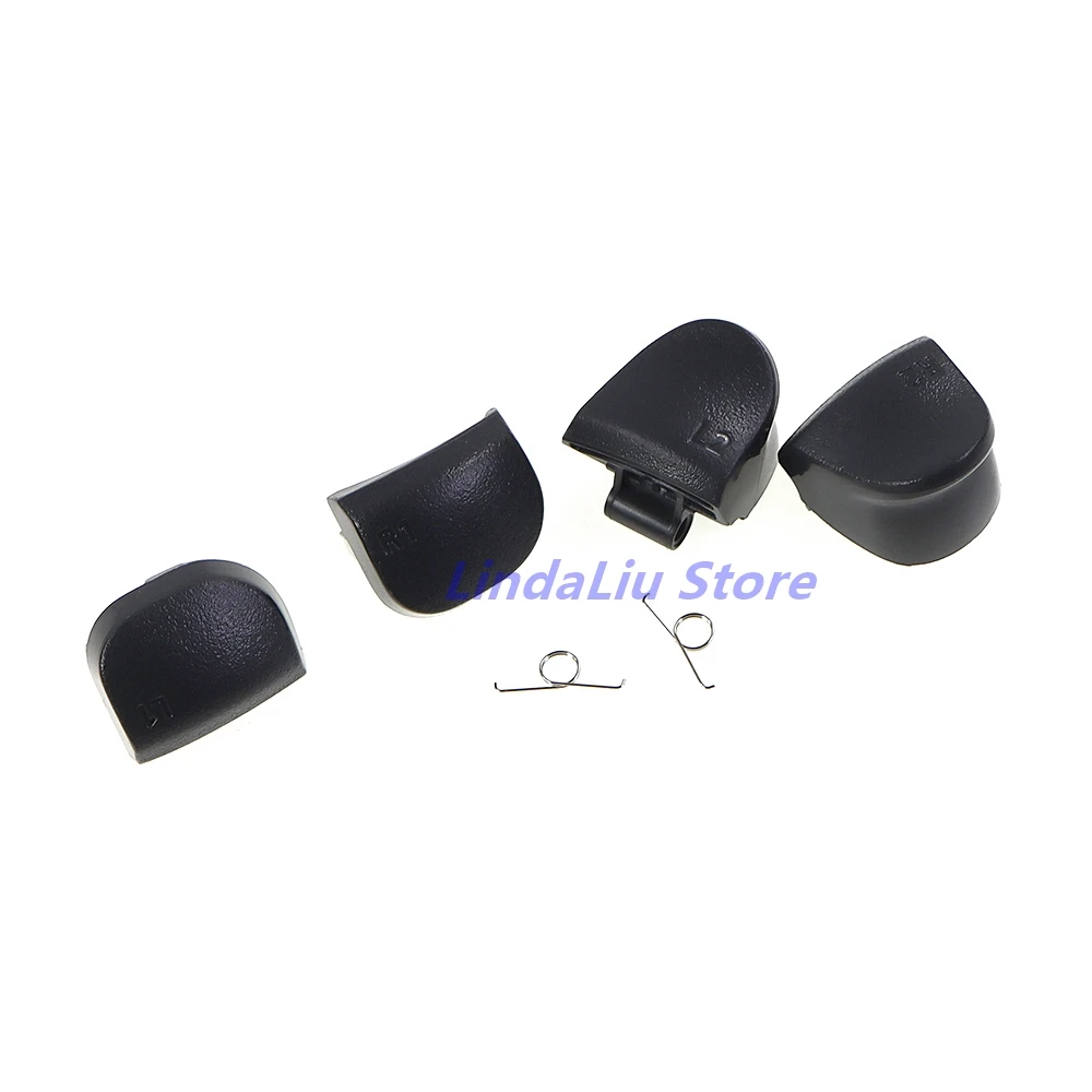 30 ชุดสีดํา L1 R1 L2 R2 Gamepad ปุ่มทริกเกอร์ + สปริงอะไหล่สําหรับ PlayStation 5 PS5 V2.0 Gamepad Controller