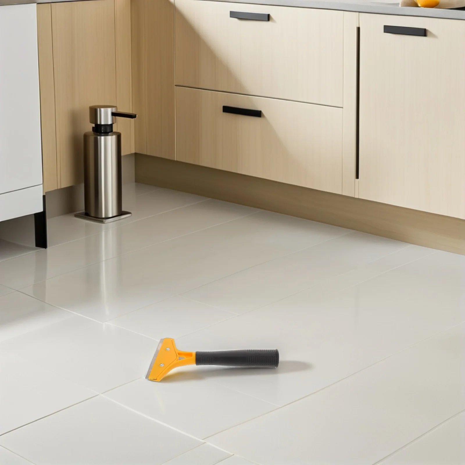 أداة التماس الجص للبلاط 5 ألوان مقبض بلاستيكي متين مكشطة أداة تعبئة مشتركة لتجديد المنزل تنظيف أرضيات الحائط #3