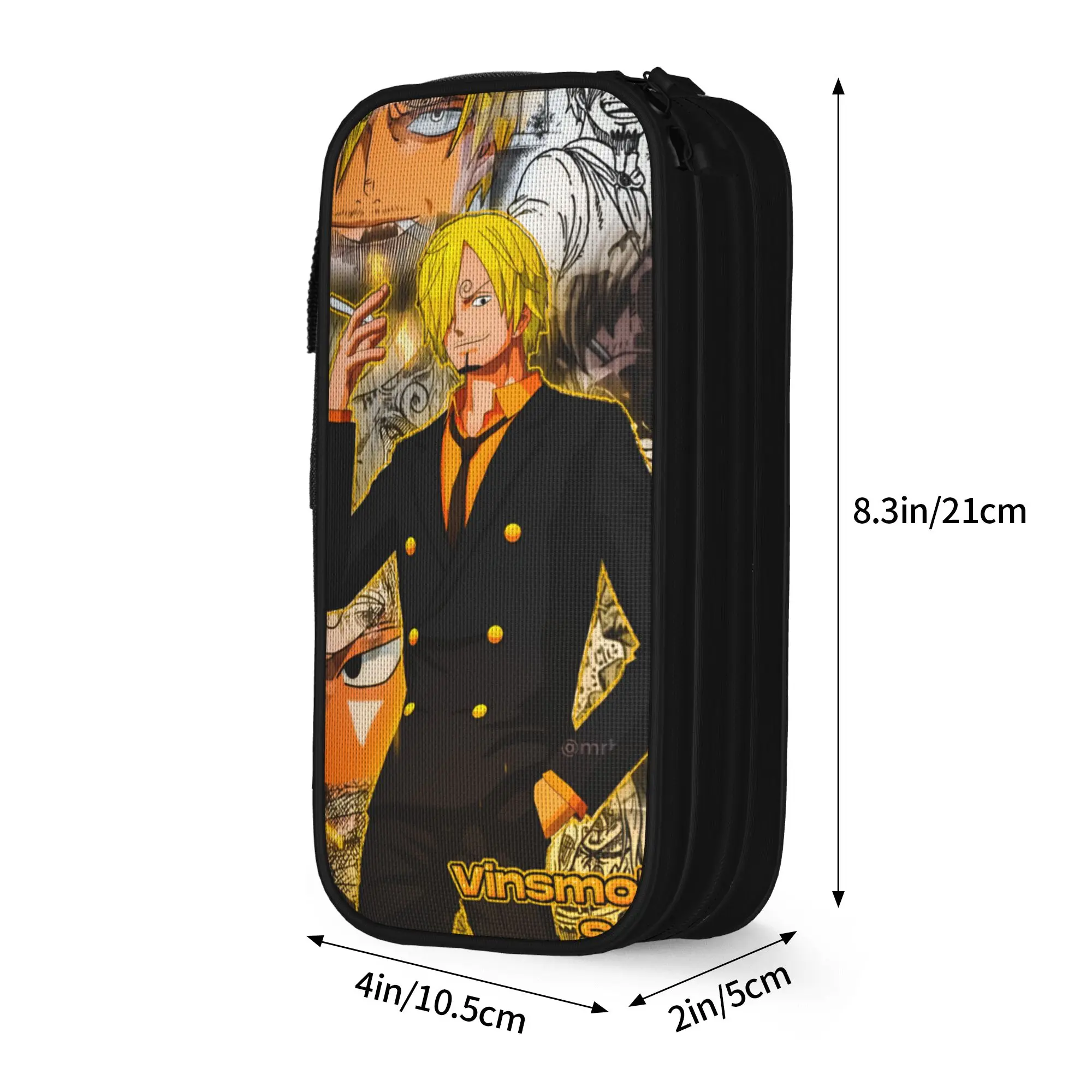 Custom Cute Sanji Japan Movie Pencil Cases for Girls Boys Big Capacity Hot Pencil Bag Stationery view 4