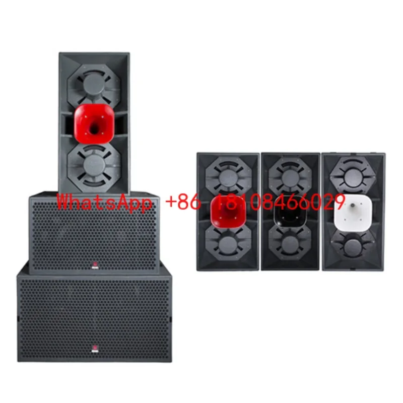Dual 15 Inc Indoor  Two Way Full Range Multi Use System Speakers Audio System Sound Professional Complete Public Address System