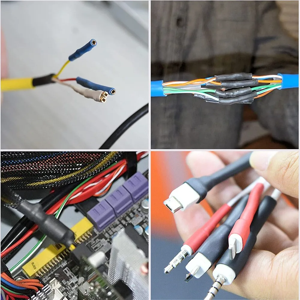 Heat-shrink Tubing Thermoresistant Tube Heat Shrink Wrapping Kit Electrical Connection Wire Cable Insulation Sleeved Protecter