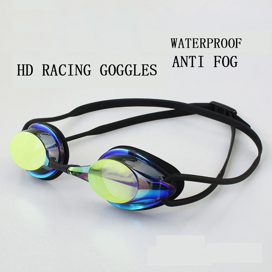 Professional Men's And Women's Outdoor Indoor Racing Competition Swimming Goggles, Waterproof And Anti Fog Racing Game Swimming