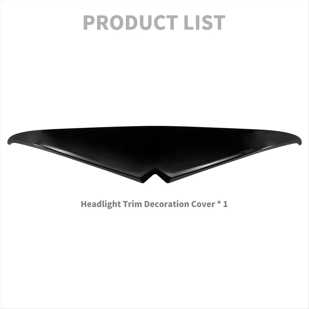 Compatible Motorcycle Headlight Eyebrows Sticker Headlamp Eyebrow Eyelids Trim Cover Visor for Road Glide 2015-2023