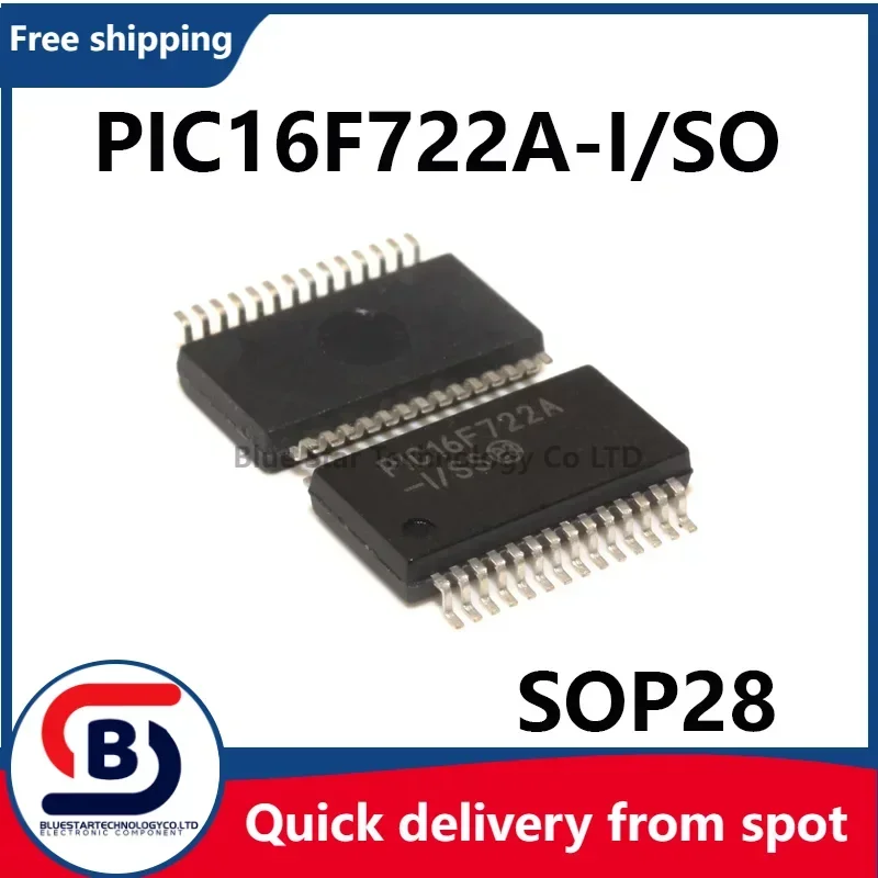 Free Shipping 10-50pcs/lots PIC16F722A-I/SO PIC16F722A PIC16F722 16F722A 16F722 SOP28 Quick delivery from spot