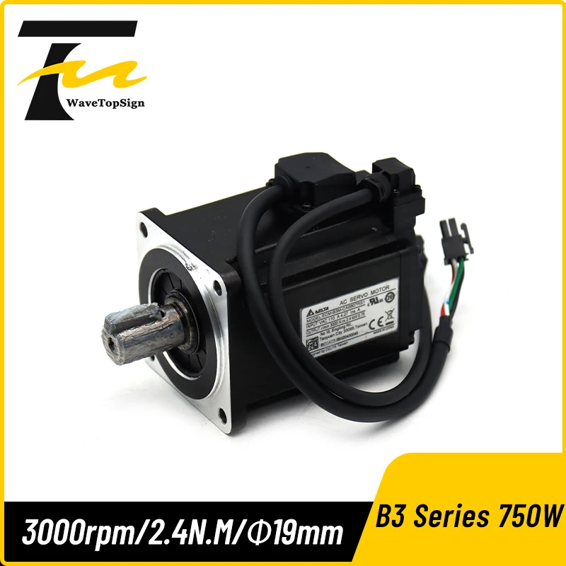 WaveTopSign Delta Servo Motor B3 Series 750W ECM-B3M-C20807RS1 ECM-B3M-C20807SS1 ECM-B3M-CA0807RS1/SS1 3000RPM 1.27NM