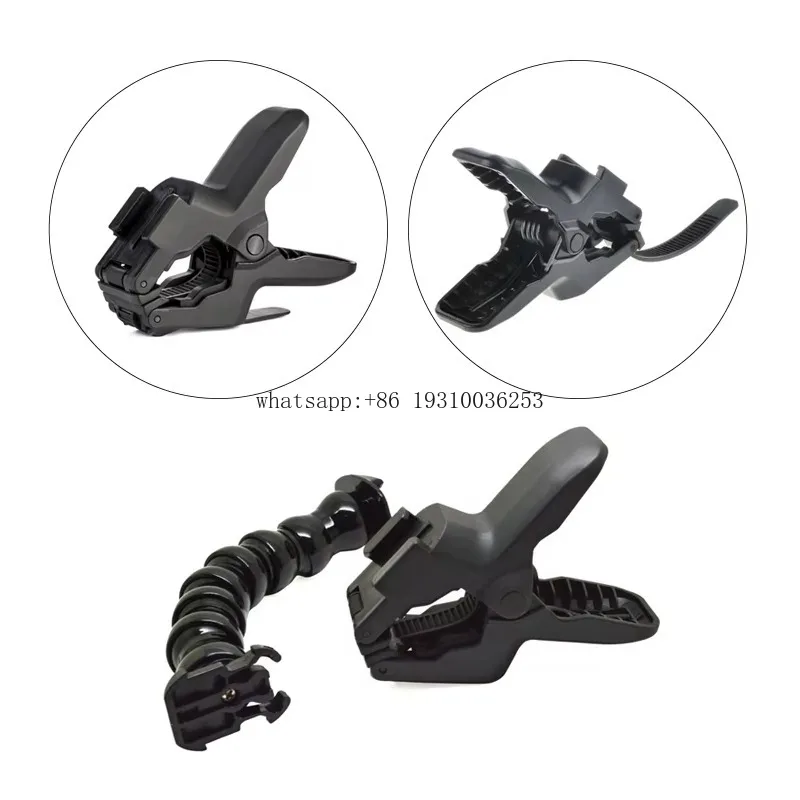 

Power Clamp Serpentine Universal Arm With 7-Section Adjustable Neck Jaws Flex Clamp Mount For Gopro/ Series Action
