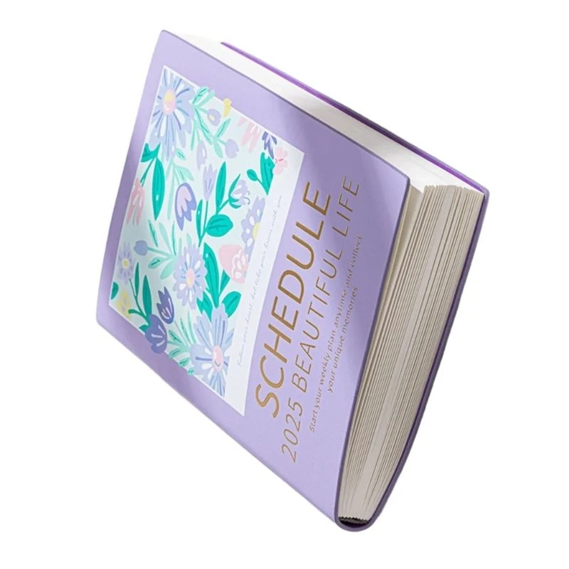 2025 جدول زمني للمخطط دفتر دفاتر اليومية اليومية/أسبوعي/شهري مخطط لمدرسة المكتب المنزلي