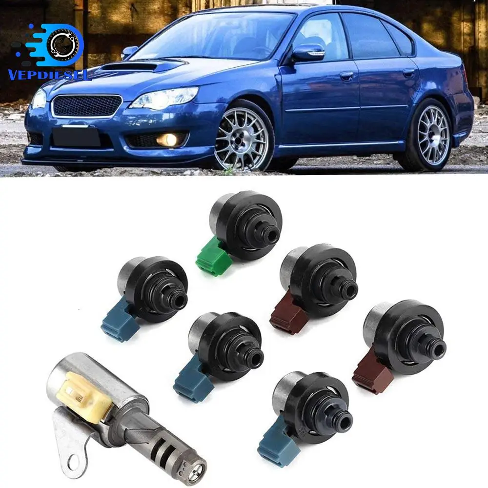 

7PCS 4EAT Transmission Solenoid Kit 31939AA052 31939-AA052 For Subaru Forester 2.4L 2.5L Solenoid Valve Car Replacement Parts