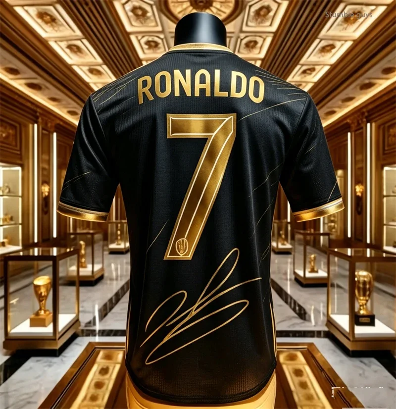 Sommer Fußball T-Shirt Ronaldo 7 Kurzarm Freizeittrikot Kinder Jungen Kleidung Oberteile Herren Heim Outdoor Kinder Jungen Kleidung