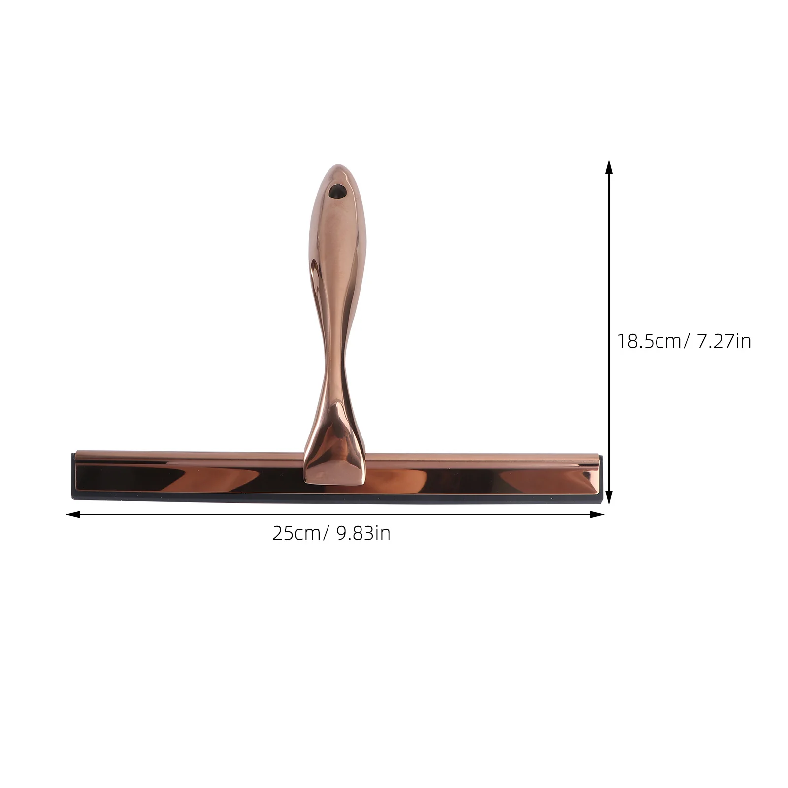 25X165X5cm Stainless Steel Bronze Silicone Glass Scraper Window Wiper Bathroom Spatula Car Cleaner Mirror Tool Shower Squeegee