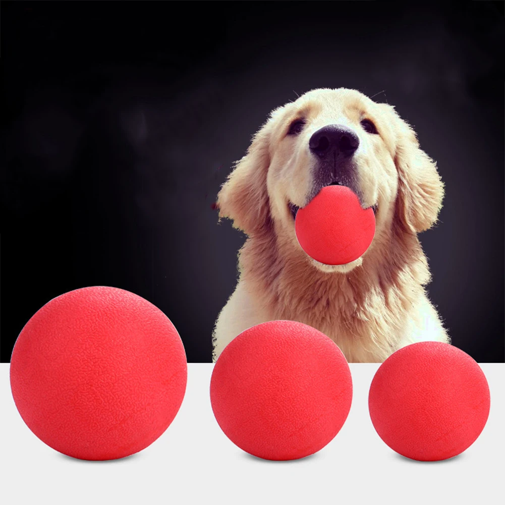 Hund Hüpf bälle unzerstörbar tropfen fest Voll gummi Bouncing Ball Bite Training für mittelgroße Hundes pielzeug Zubehör