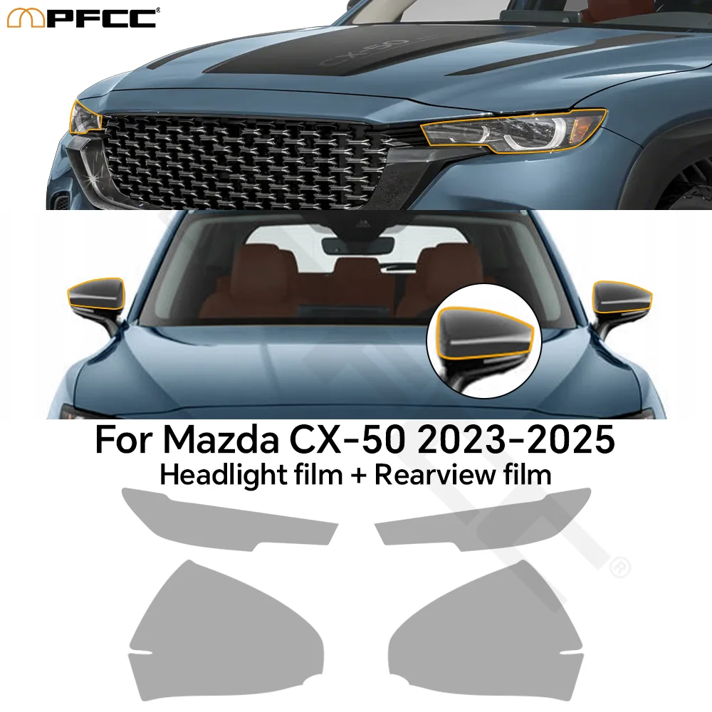 

Автомобильная пленка из ТПУ для Mazda CX-50 2023-2025, защитная пленка для краски PPF, прозрачная противоударная невидимая автомобильная пленка, аксессуары