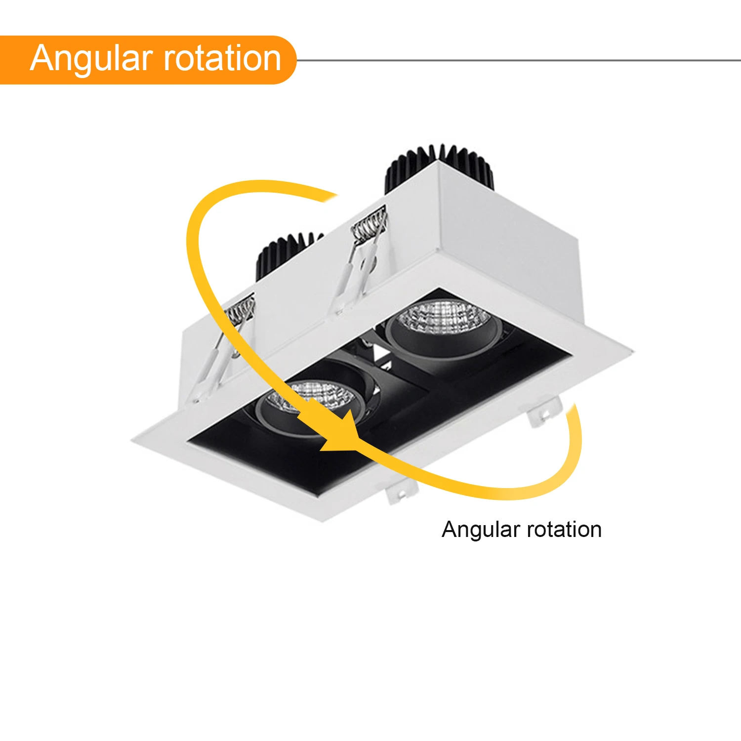 Led Downlight Licht Spotlight Vierkante Dimbare Frame Plafond Spot Light 20W AC85-265V Plafond Inbouwspots verlichting