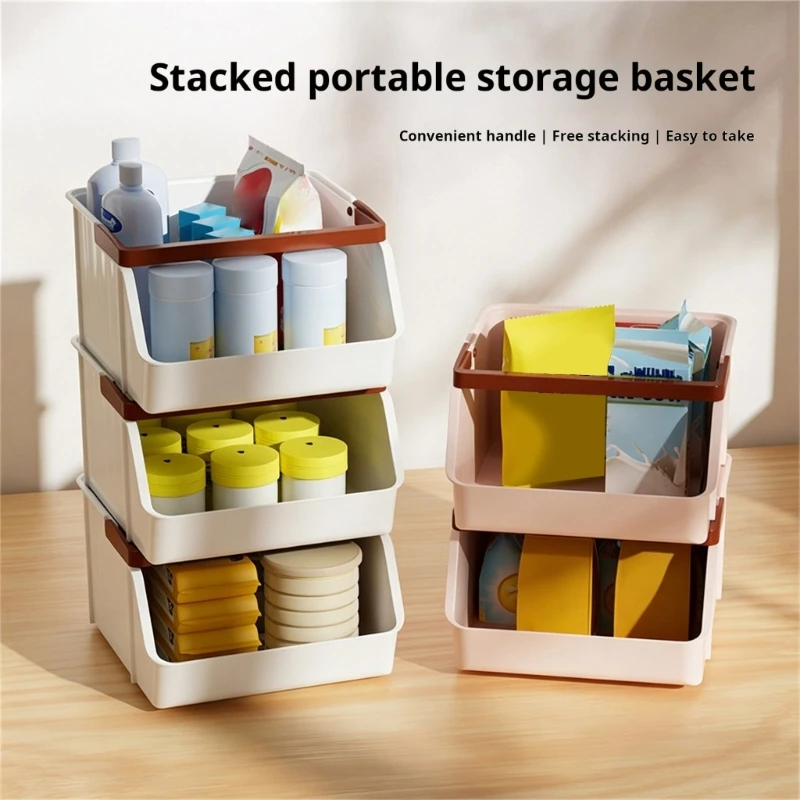 A2BB Pack Of 3 Desktop Organizers Box Large Capacity Storage Container for Office Supplies Desk Organization Tool