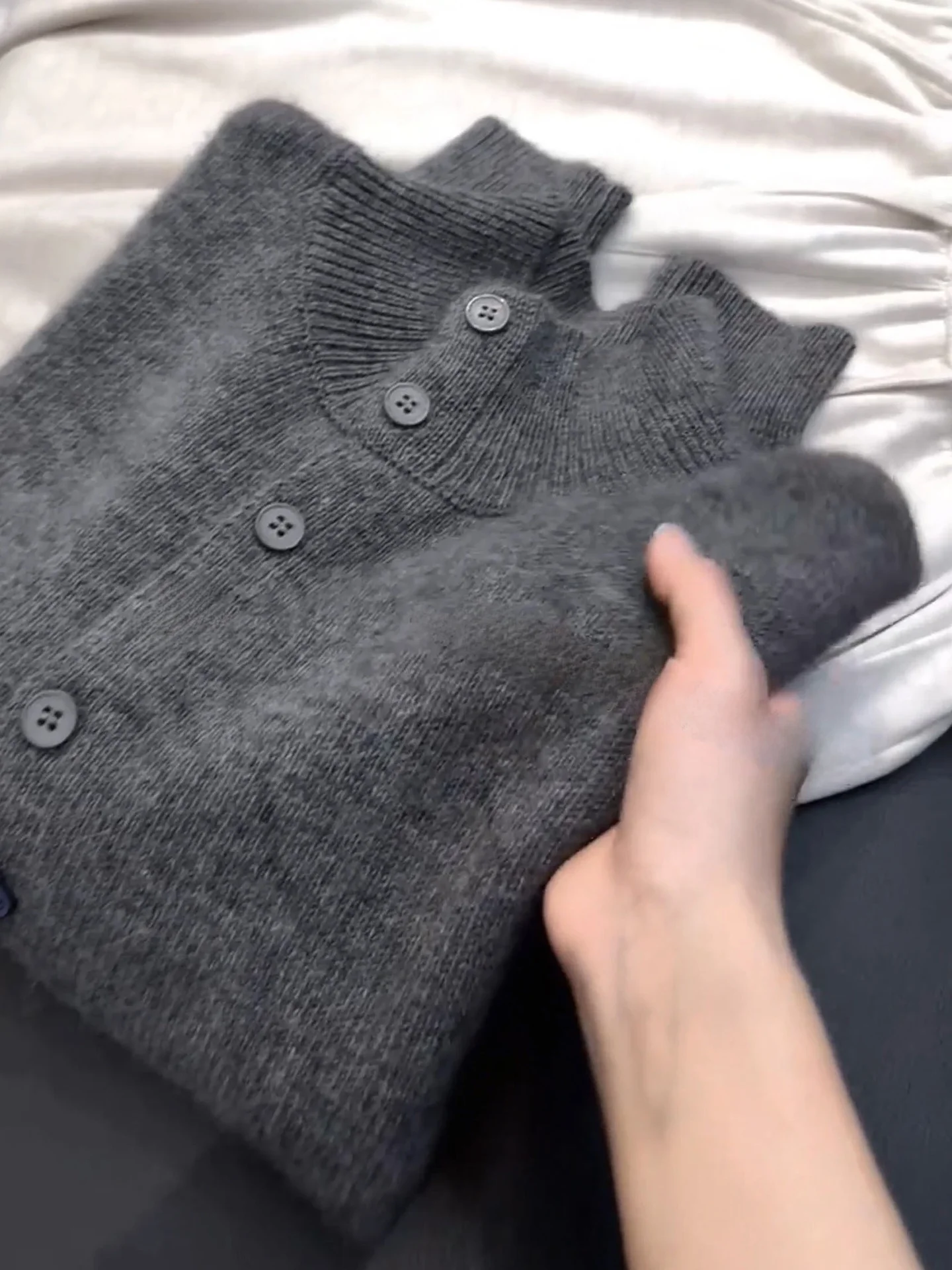 

Ladies Thiened Long Sve Sweater Button up Cardigan Loose Commute Sle Winter Faion Knittedwear Versatile Comfortable