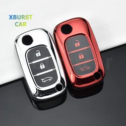 For Renault Fluence Clio Megane for Mercedes for LADA Vesta Granta XRay Kalina Priora Sedan Sport 3 Buttons TPU Key Case Cover