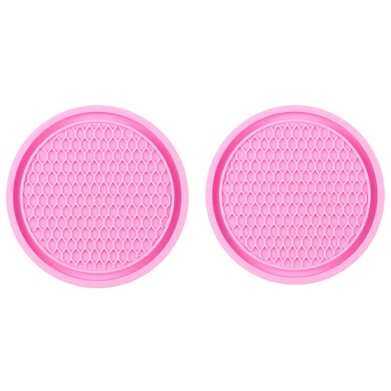 1/2 pcs/set black car auto cup holder anti slip insert coasters pads interior accessories universal fits perfectly for most cups