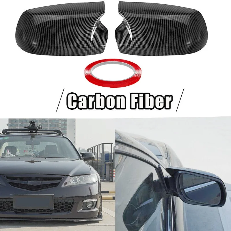 

side mirrors with additional protective cover For Mazda 3 and 6 2003-2012 , carbon fiber appearance 2x-