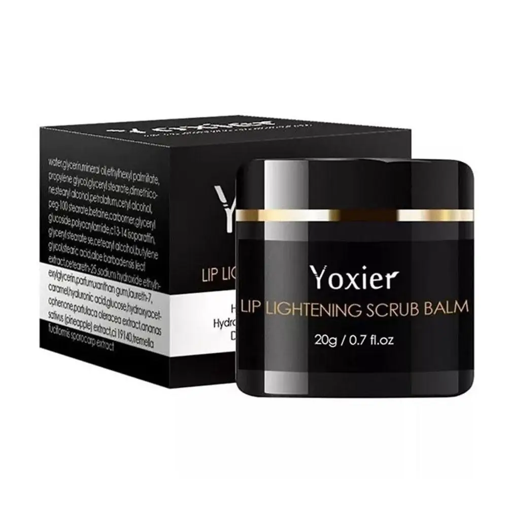 Balsem Scrub Pencerah Bibir untuk Bibir Gelap Menghilangkan Bibir Asap Gelap Perbaikan Pengelupasan Kulit Garis Halus Melembabkan Perawatan Pencerah D3M4