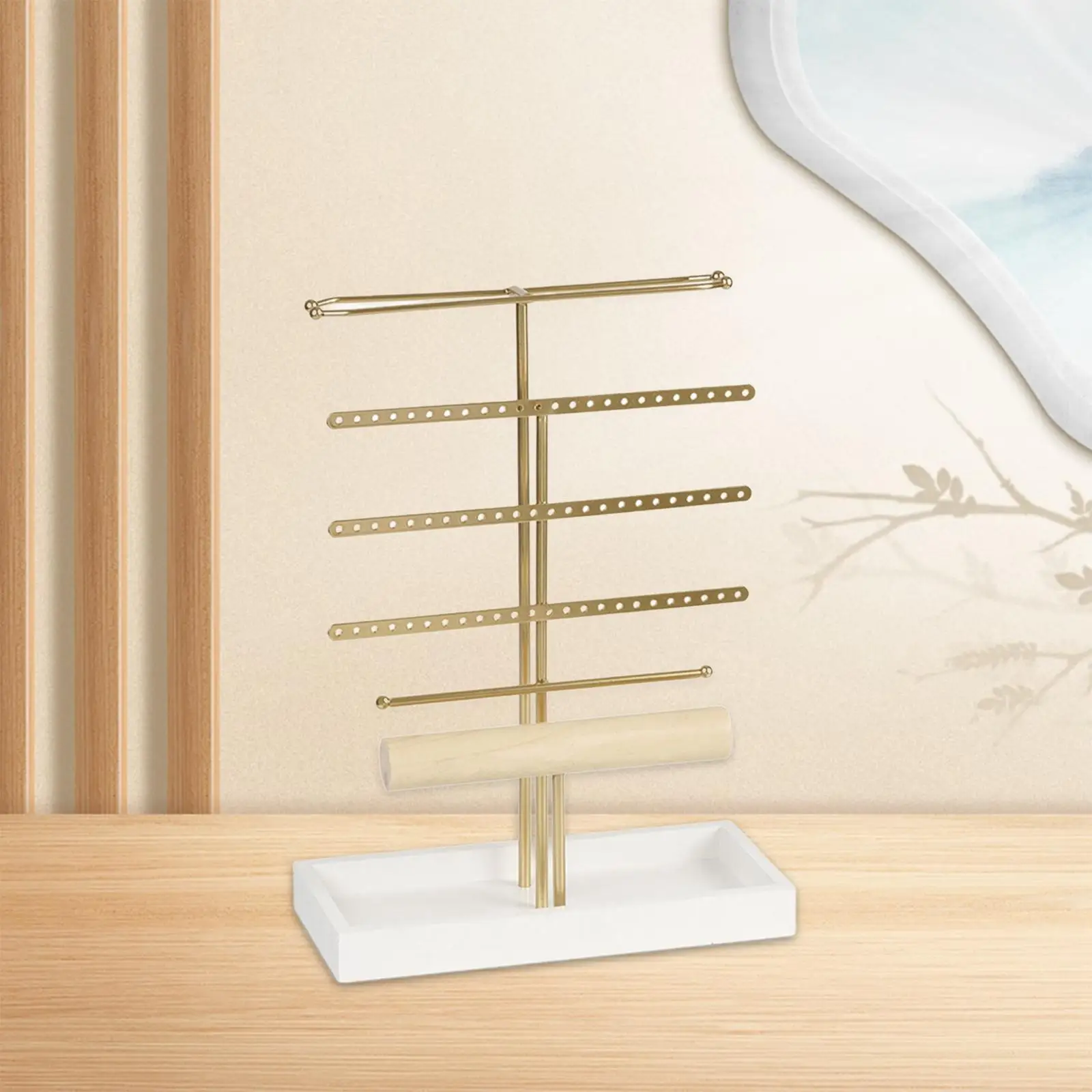 Jewelry Display Rack Earring Display Holder for Necklaces Rings Ear Studs