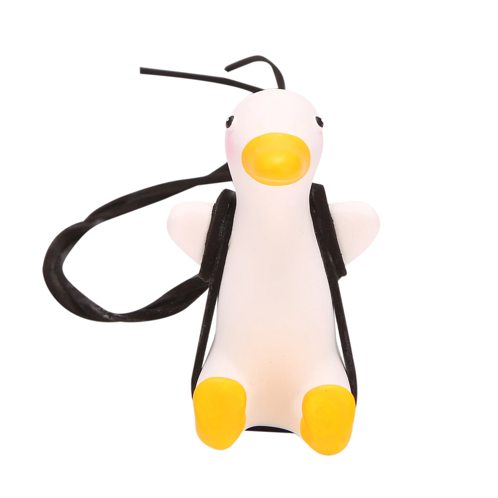 2Pcs Swinging Duck Car Hanging Ornament Swing Duck Car Mirror Cute Anime Car Accessories Auto Decoration Gift