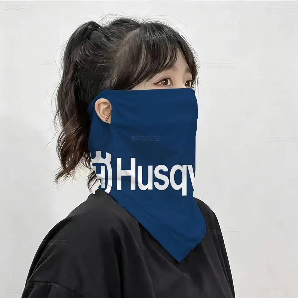 H-HusqvarnaS Logo UV Protection Neck Gaiter Quick Dry Face Mask for Cycling Hiking Skiing Outdoor Activities view 5