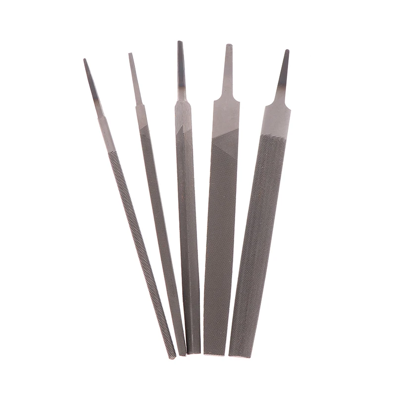 

Versatile Steel Files Kit, 6-Inch,1/5Pcs, Flat/Round/Half Round/Triangle/Square File, Ideal for Wood and Metal Works