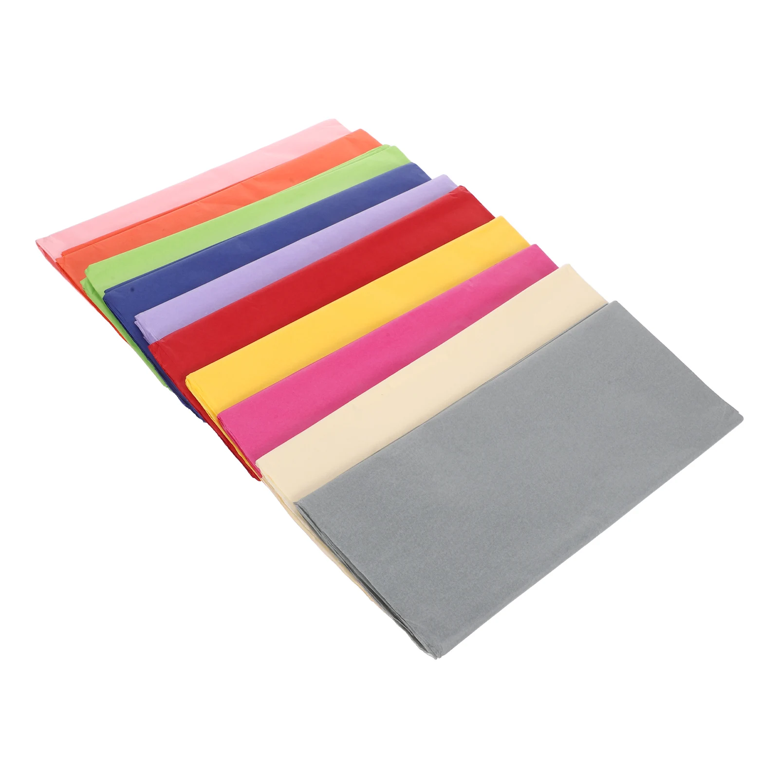 100 قطعة مناديل ورقية ملونة مقاس 25 × 20 بوصة أوراق سائبة لتغليف بطانة باقة الزهور وصياغة أوراق ذاتية الصنع ورق اوريغامي