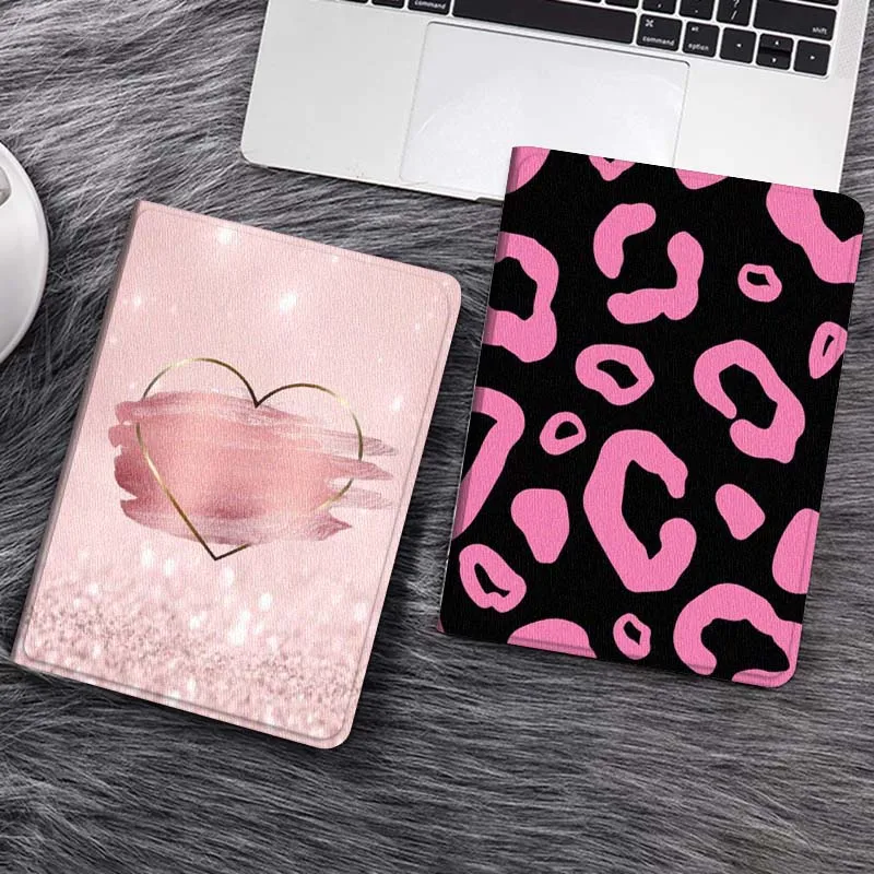 

Pink Heart Glitter Frame Tablet Case For Samsung Tab Galaxy S6 S11 A A7 A8 A9 A11 10.1 10.4 10.5 Plus Lite Gift