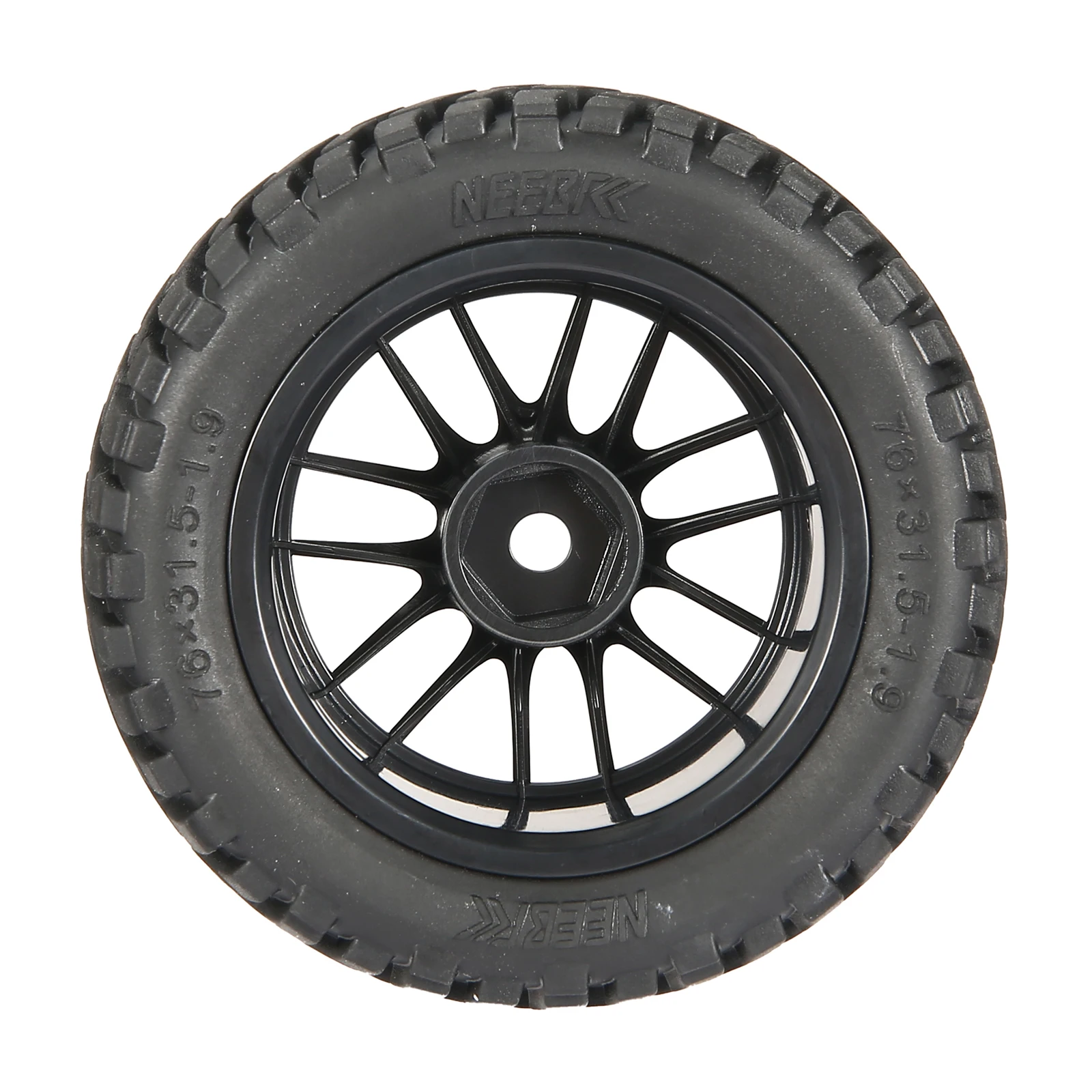 4PCS NEEBRC 75 millimetri 1.9in Gomma Pneumatico Cerchione Mozzo per 1/10 1/14 1/16 RC Fuoristrada Auto HPI Wltoys 144001 Traxxas Tamiya Parte