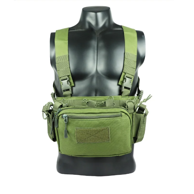 Tactical Airsoft Vest Exército Peito Rig Armadura Transportadora X Harness Rifle Pistola Revista Bolsa 5.56 7.62 Saco de caça ao ar livre