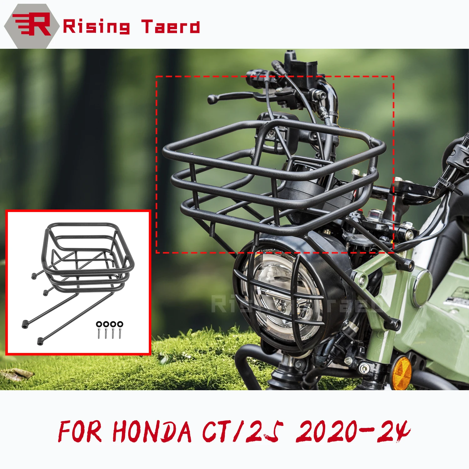 Motorcycle Accessories Front Luggage Rack Bracket Holder Cargo Carrier Shelf For Honda CT125 Trail125 Hunter Cub 125 2020-2024