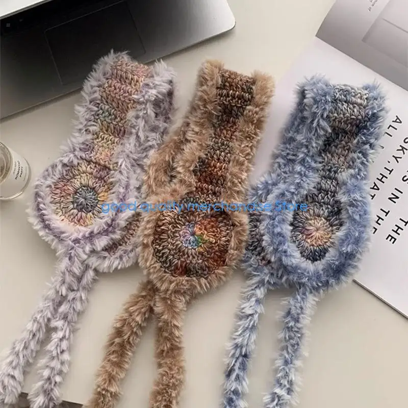 Y5JD Maglia Copriorecchie Fasce Paraorecchie Attrezzatura invernale per donne Ragazze Morbido calore durante le giornate fredde