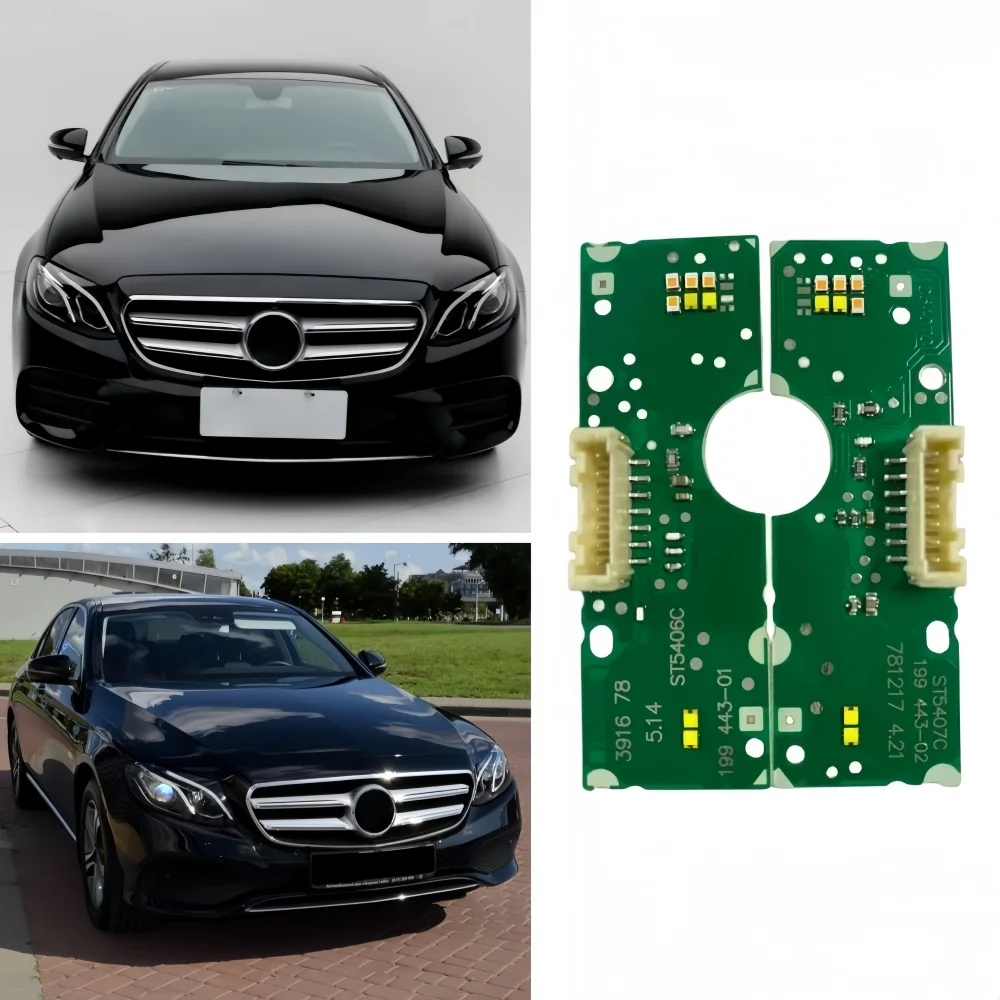 

Белые чипы дневных ходовых огней для Mercedes-Benz W213 E Class E200 E300 2018-2020, передние светодиодные фары DRL, светодиодные платы