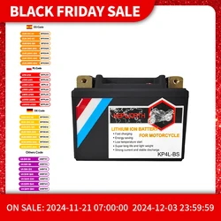 YTX4L BS Motorcycle LiFePO4  Battery ETX4L-BS High Performance - Rechargeable - Sealed Scooter ATV Batteries Use For Honda Etc