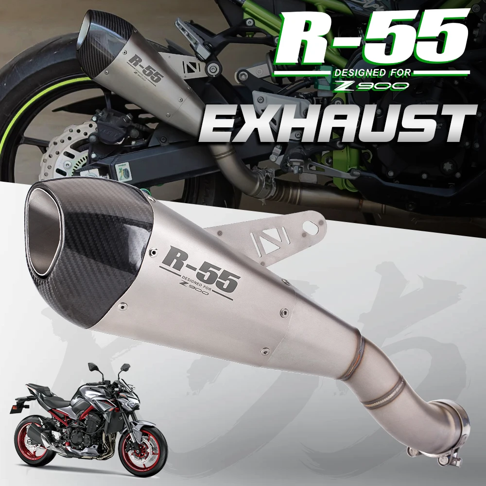 Motorcycle Racing Performance Exhaust Racing Line Original Location Motorcycle Muffler For Z900 R-55