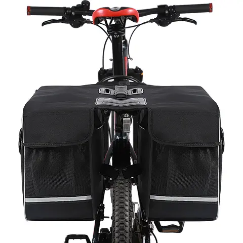 WEST BIKING Cykelväska 28L Multifunktionell Sadelväska Vattentät MTB Cykelpakethållare Resväska 2-i-1 Stor Kapacitet Cykelväska Bak 10 best sales cykel bakväska - №9