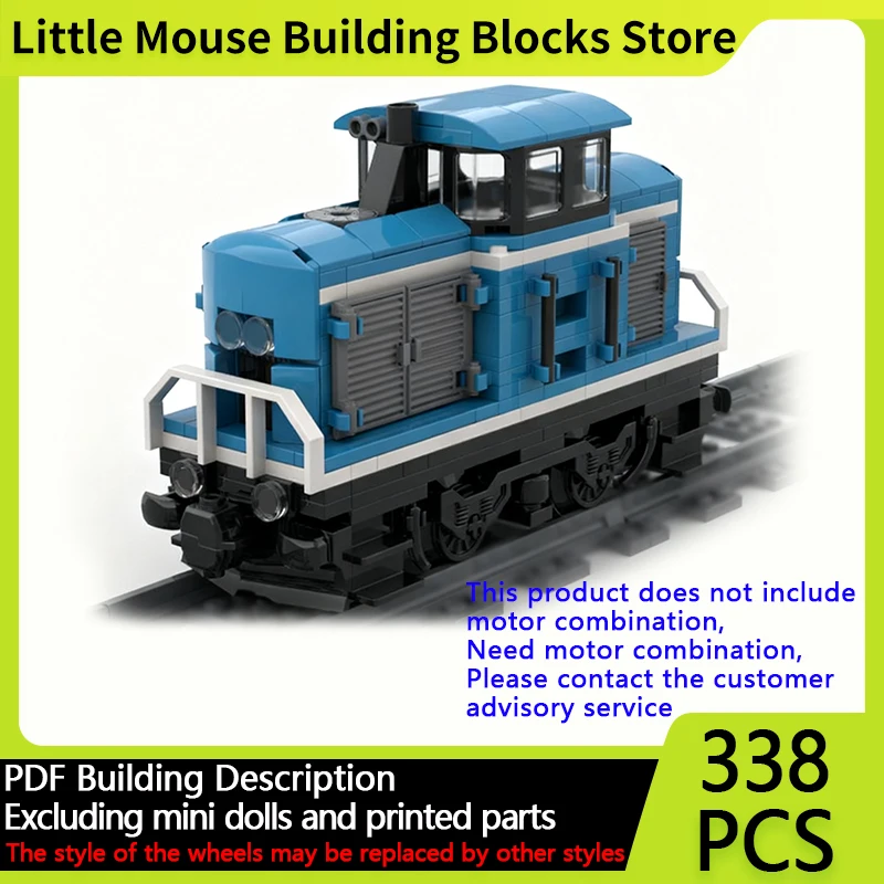 

City Car Model MOC Building Bricks Powered Up Shunter Locomotive Modular Technology Children Holiday Gifts Assemble Toys Suit