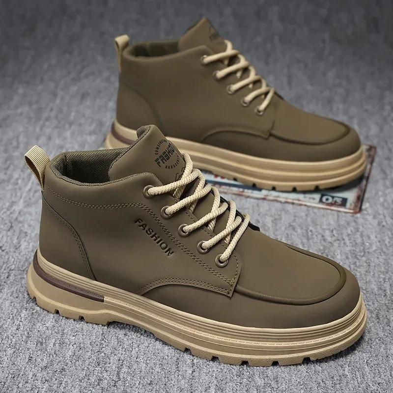 أحذية رجالي موضة أحذية عالية الجودة غير رسمية برباط علوي أحذية منصة 2026New أحذية رياضية رجالية عالية الجودة أحذية رياضية للكاحل بوتاس هومبر