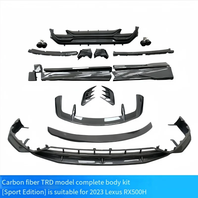 Adatto per il kit corpo completo per paraurti piccolo in materiale in fibra di carbonio modificato e aggiornato NewLexus RX