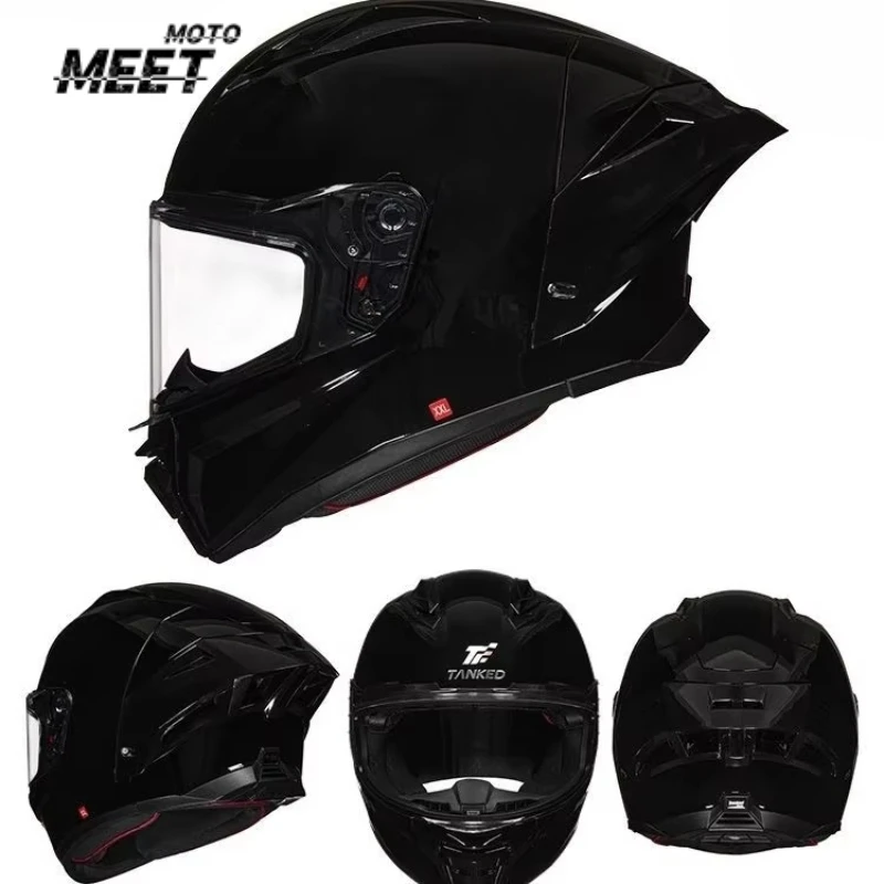 TANKED Motorcycle Sport Bike DOT Certified Helmet Cosas Double D Street Capacete Moto Hemets for YAMAHA YZF-R3 R1