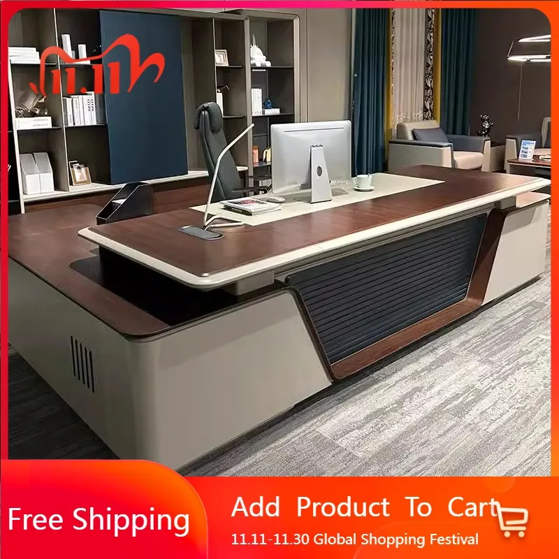 Новый китайский деревянный офисный стол, художественный дизайн, место для хранения секрета, офисный стол для конференций, высокое качество, настольная мебель Mesa Escritorio