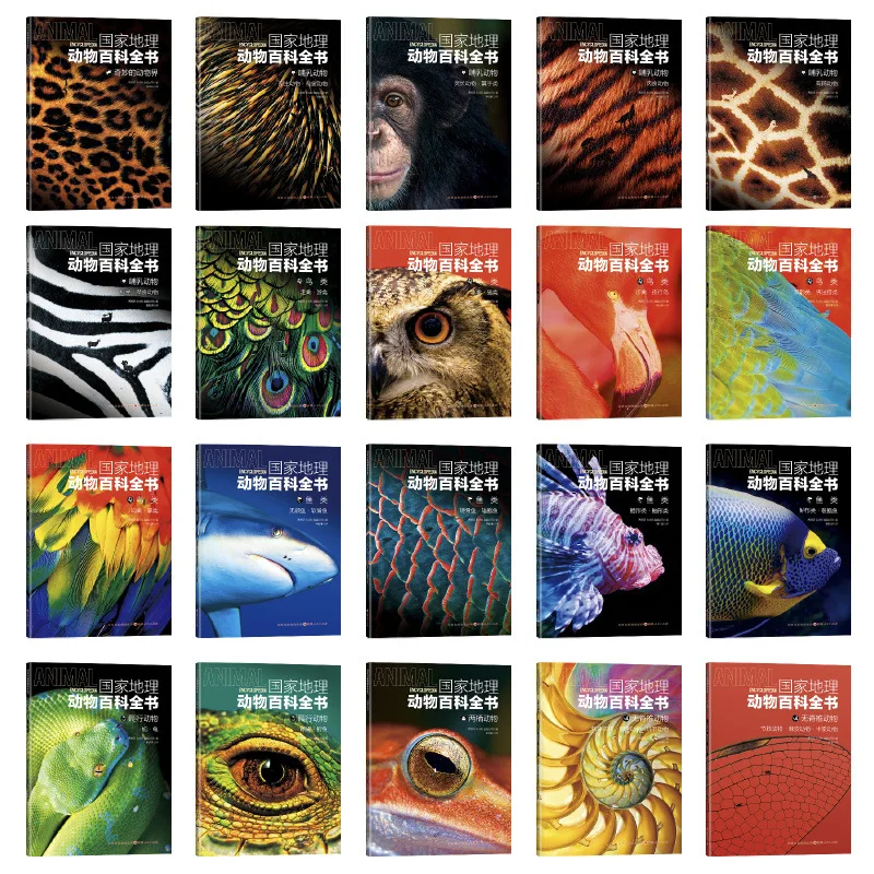 National Geographic Encyclopedia of Zoology, Dinosaur Books, Children's Science Popularization, Insects, Marine Organisms, Birds