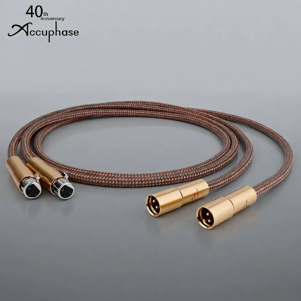 

Hifi Accuphase 40th Anniversary Edition OCC Pure Copper XLR Cable Interconnect Balanced XLR Audio Cable Gold Plated Plug CD